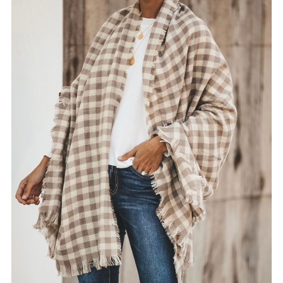 Plaid Blanket Scarf - Picture 5 of 8